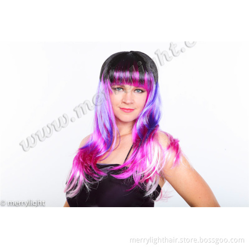 Pink & Curly Party Wig